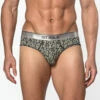 St33le - Microfiber Print Low Rise Brief - Black/Yellow Leaves 2 St33le - Microfiber Print Low Rise Brief - Black/Yellow Leaves -Underwear Speedo 69025 F 92595.1689171968