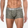 St33le - Microfiber Print Low Rise Trunk - Black/Yellow Leaves -Underwear Speedo 69037 F 10191.1689172825