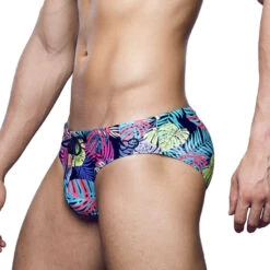 2eros - V10 Print Swim Brief - Monstera Black -Underwear Speedo 69327 S 94673.1679004785