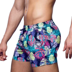 2eros - S50 Print Swimshort - Monstera Black -Underwear Speedo 69350 S 62603.1678999915