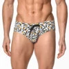St33le - Freestyle Swim Brief W/ Cup - Blk/Gold/Tiger -Underwear Speedo 70150 F 79158.1684442456