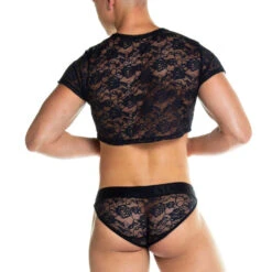 GIGO - Redemotion Lace Crop Top - Black -Underwear Speedo 70182 B 78419.1682638512