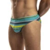 Jack Adams - Multi-Stripe Swim Brief - Lime/Blue -Underwear Speedo 70254 F 06075.1685573606