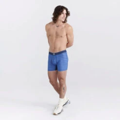 SAXX - DropTemp Cooling Mesh Boxer Brief - Granada Sky Heather -Underwear Speedo 71314 LS 61297.1692659412