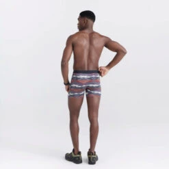 SAXX - QUEST Quick Dry Mesh Boxer Brief - Asher Geo/Deep Navy -Underwear Speedo 71331 LS1 45247.1692661722