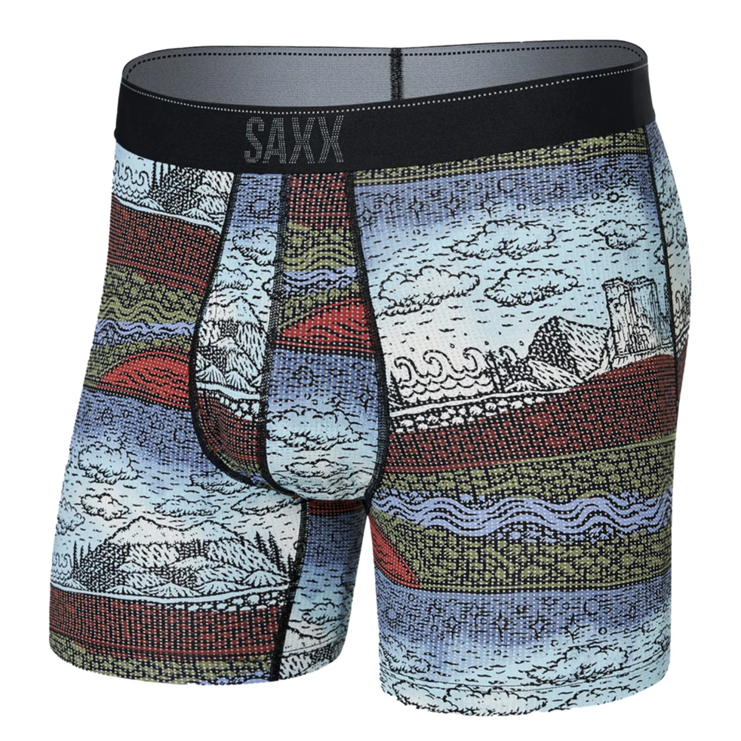 SAXX - Quest Quick Dry Mesh Boxer Brief - Elements 3 SAXX - Quest Quick Dry Mesh Boxer Brief - Elements