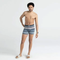 SAXX - VIBE Super Soft Boxer Brief - Hazy Stripe/Washed Blue 9 SAXX - VIBE Super Soft Boxer Brief - Hazy Stripe/Washed Blue -Underwear Speedo 71352 LS 55920.1692654563