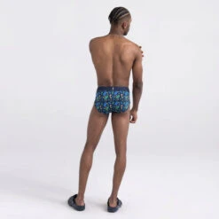 SAXX - DropTemp Cooling Cotton Brief - Floral Blue -Underwear Speedo 71359 LS2 42066.1692649079