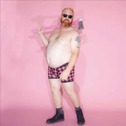 BEAR SKN - Bamboo Boxer Brief - Bearbie Pink Backwoods -Underwear Speedo BearbieBB 23285.1690936029