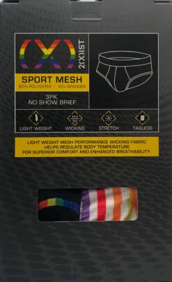 2(x)ist - (x) Pride Mesh Brief 3-Pack - Rainbow Band -Underwear Speedo IMG 9705 72 32863.1654727449