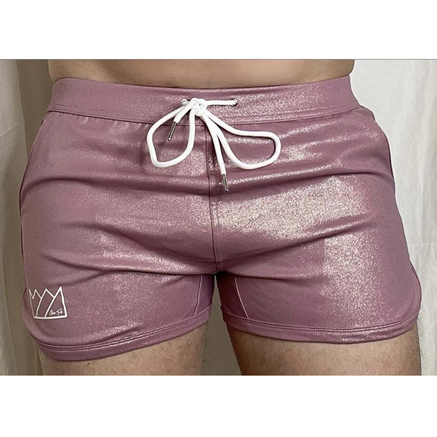 Chris Turk - Glitter Swim Trunk - Pink Glitter 3 Chris Turk - Glitter Swim Trunk - Pink Glitter